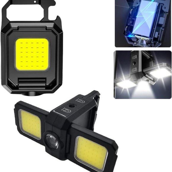 Rechargeable Cob Keychain Work Light with Bottle Opener and Magnet(1 Pack) - Picture 6 of 14